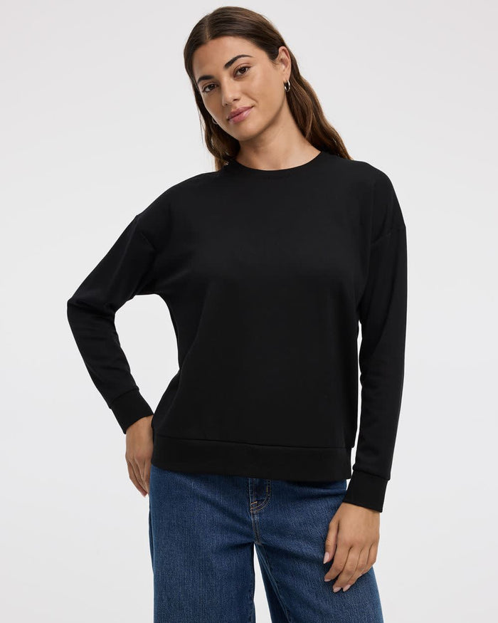 Long-Sleeve Crew-Neck Sweatshirt - R Essentials