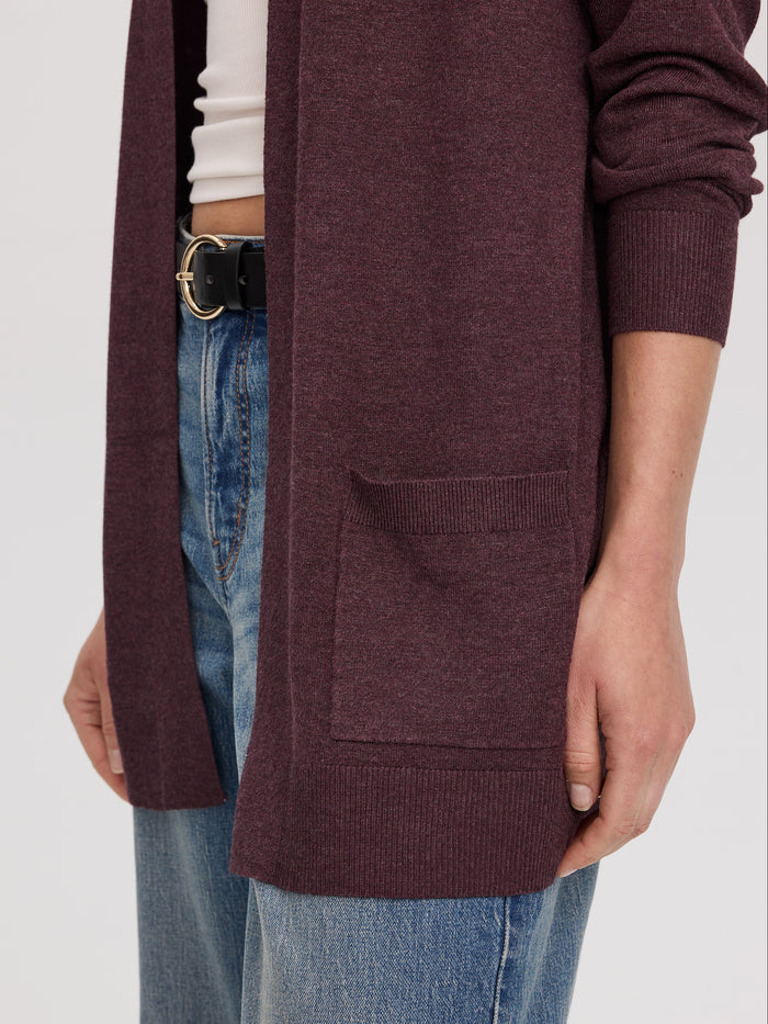Long-Sleeve Open Cardigan with Pockets - R Essentials