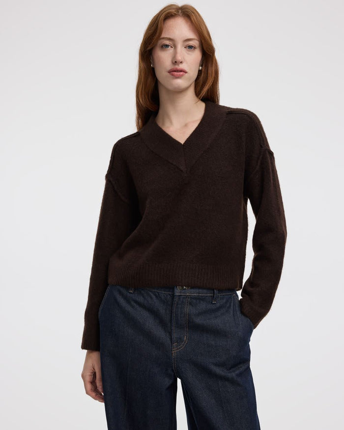 Long-Sleeve V-Neck Pullover