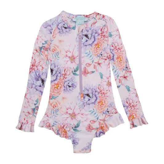 One-Piece Marie Raxevsky Long Sleeve Zip Surf Suit Romantic Apoella