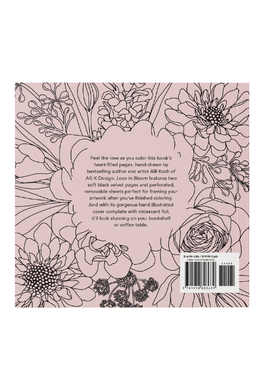 Love in Bloom:  Romantic Adult Coloring Book