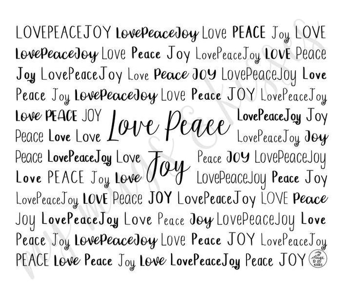 LovePeaceJoy Travel Mug