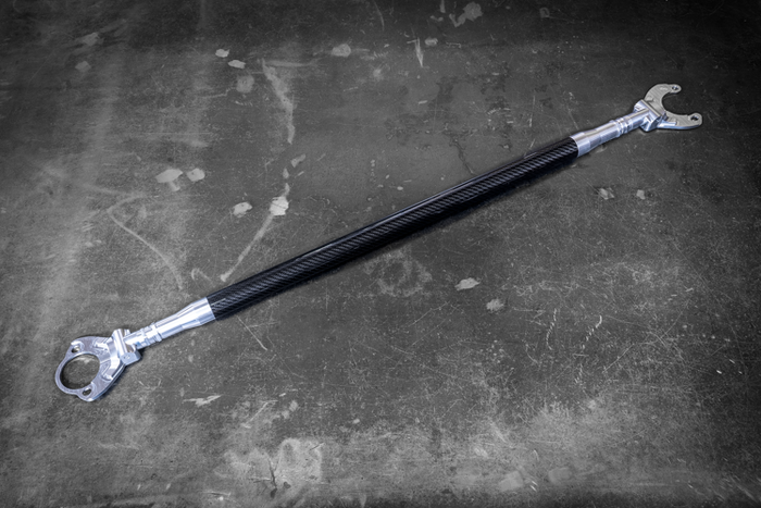 LTW Carbon Fiber E46 Modular 3 Piece Rear Strut Bar - 316, 318, 320, 323, 325, 328, 330, M3-Strut Bars-grip-drift-No Thanks-Raw Aluminum-Garagistic-bmw