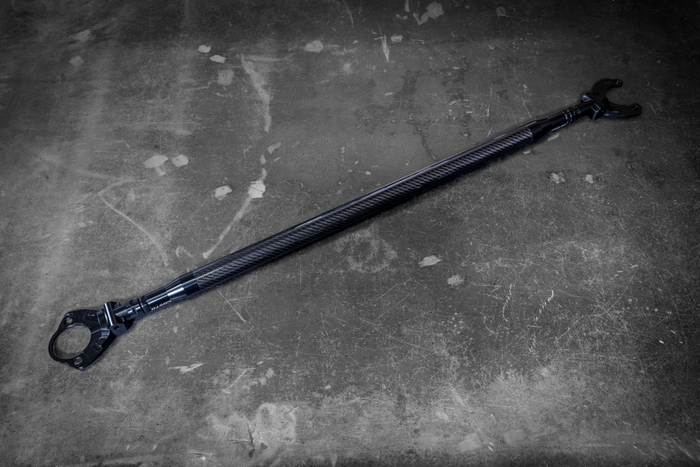 LTW Carbon Fiber E46 Modular 3 Piece Rear Strut Bar - 316, 318, 320, 323, 325, 328, 330, M3-Strut Bars-grip-drift-No Thanks-Anodized Black-Garagistic-bmw