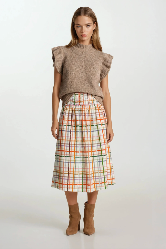 Luna Harvest Plaid Skirt