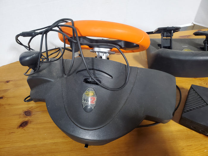 MadCatz MC2 Xbox Steering Wheel with Gas and Brake Pedal UNTESTED