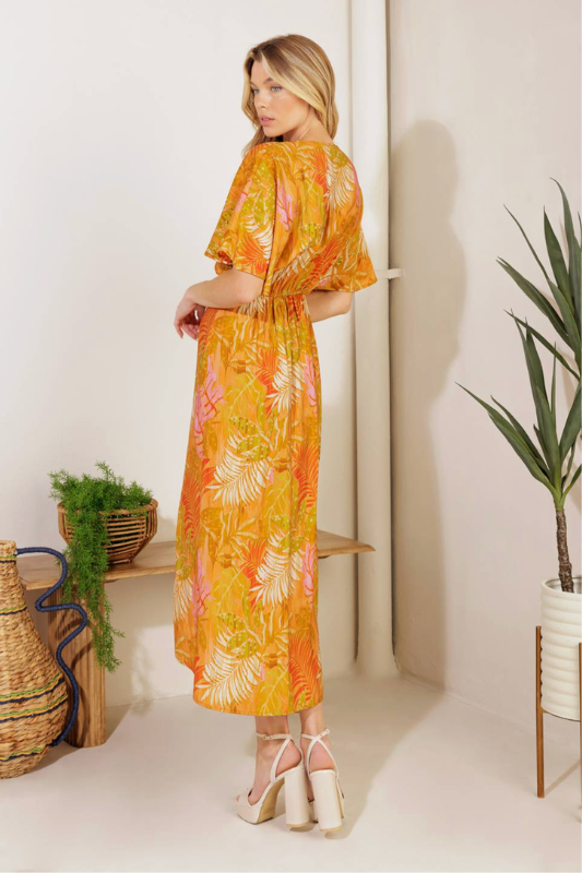 Mai Tie Midi Dress