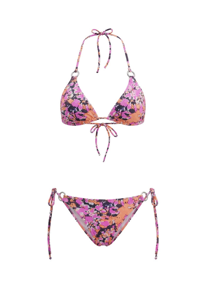 Bikini Emmanuela Swimwear Maira Triangle Bikini Pink/Orange/Black Apoella