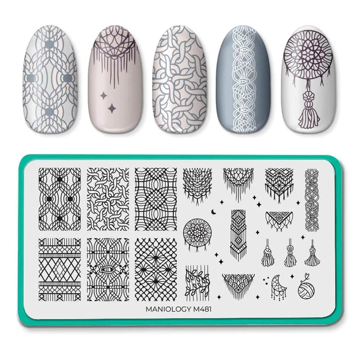 Maniology Stamping Plate | Macrame M481