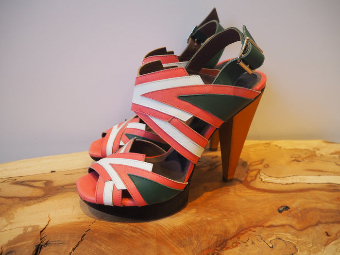 Marni Wooden Heel Sandal Size 5