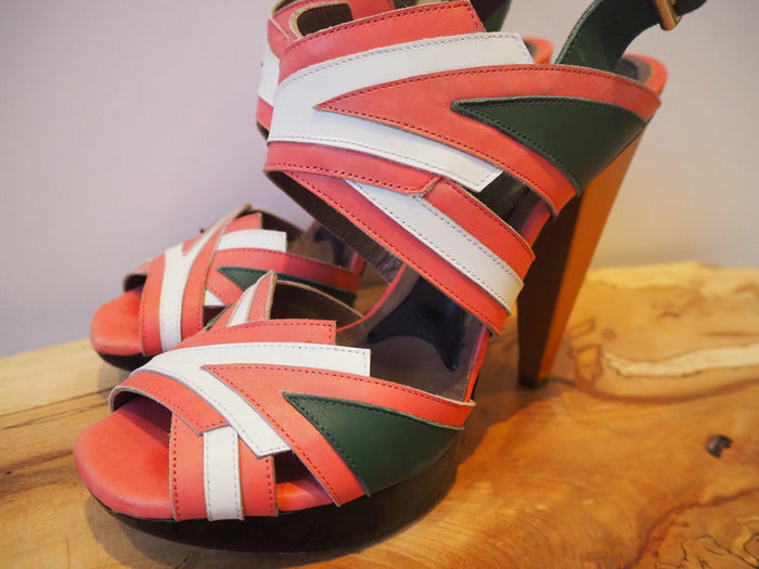 Marni Wooden Heel Sandal Size 5