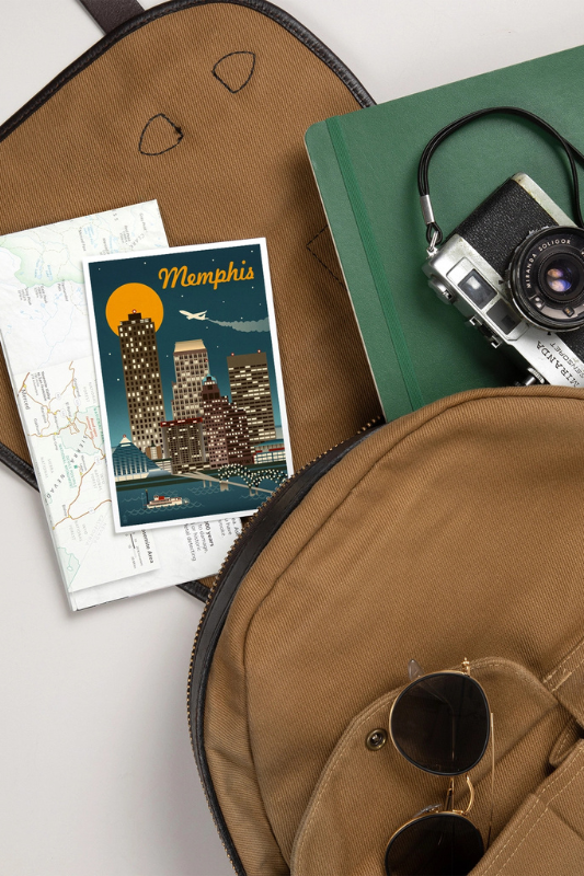 Memphis Skyline Postcard