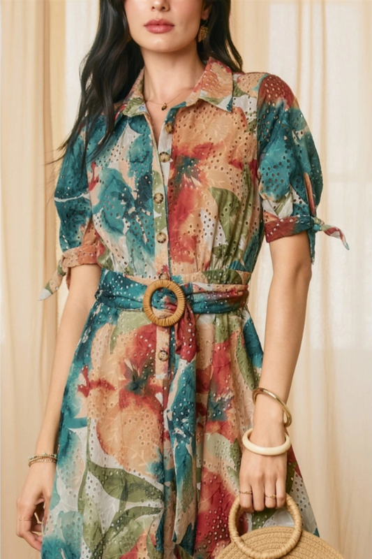 Mera Sunset Shirt Dress