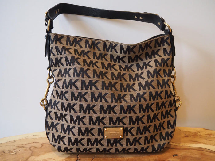 Michael Kors Black Monogram Hobo
