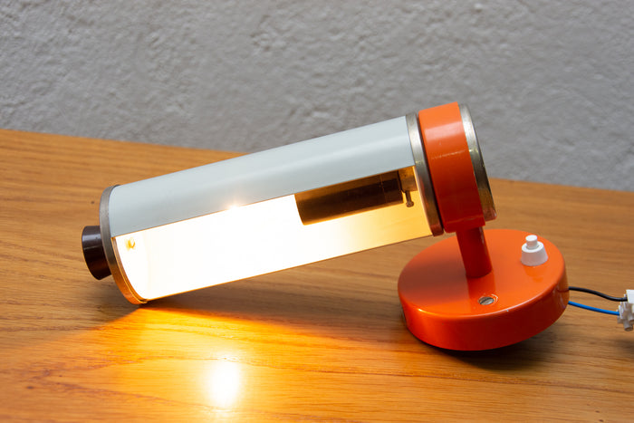 Mid-Century Wall Roller Lamp by Josef Hůrka for Napako, Adjustable Wall Light, 1960s, Czechoslovakia