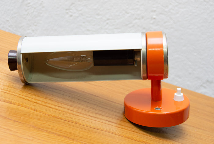 Mid-Century Wall Roller Lamp by Josef Hůrka for Napako, Adjustable Wall Light, 1960s, Czechoslovakia