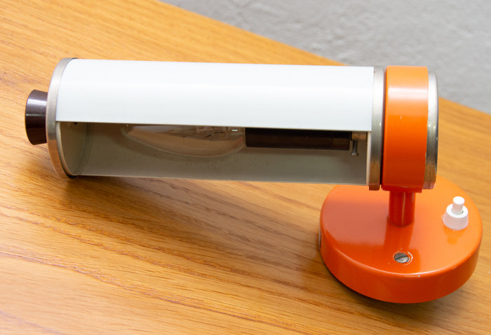 Mid-Century Wall Roller Lamp by Josef Hůrka for Napako, Adjustable Wall Light, 1960s, Czechoslovakia