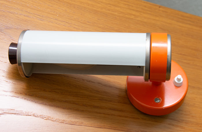 Mid-Century Wall Roller Lamp by Josef Hůrka for Napako, Adjustable Wall Light, 1960s, Czechoslovakia