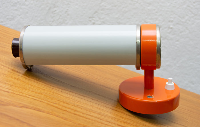 Mid-Century Wall Roller Lamp by Josef Hůrka for Napako, Adjustable Wall Light, 1960s, Czechoslovakia