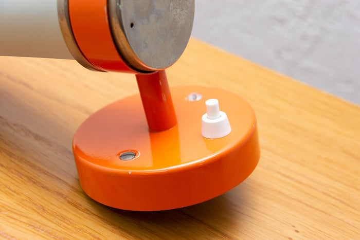Mid-Century Wall Roller Lamp by Josef Hůrka for Napako, Adjustable Wall Light, 1960s, Czechoslovakia