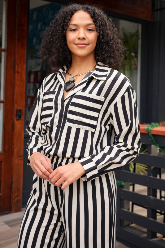 Miley  Striped Top