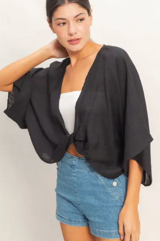 Mina Knot Top- Black