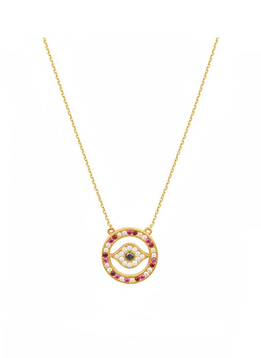 Necklaces Marianna Lemos Mini Tihi Necklace Gold Pink Fade O/S Apoella