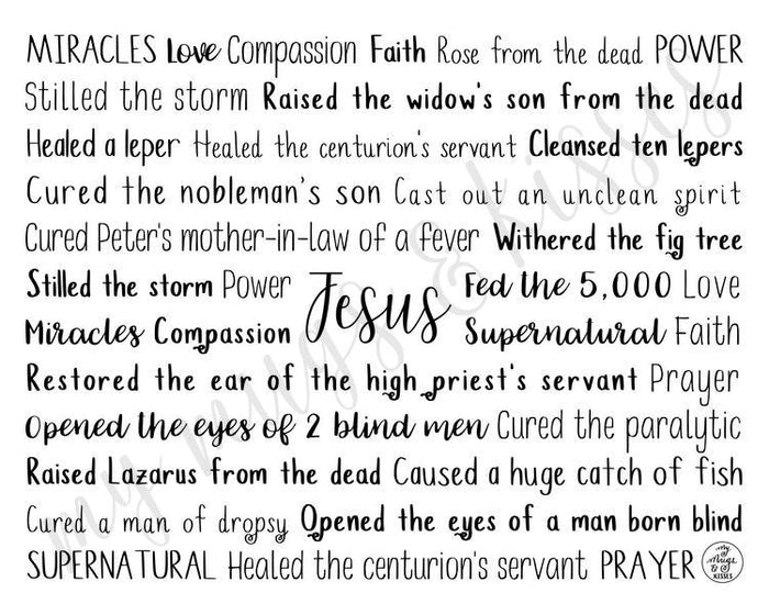 Miracles of Jesus Digital Download