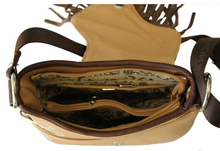 Montana West Turquoise and Fringe Western Crossbody