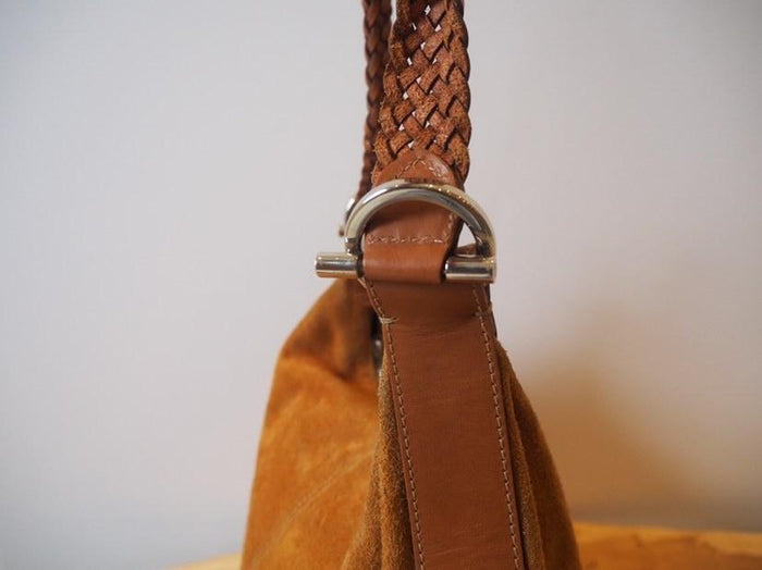 Mulberry Vintage Brown Suede Hobo Bag