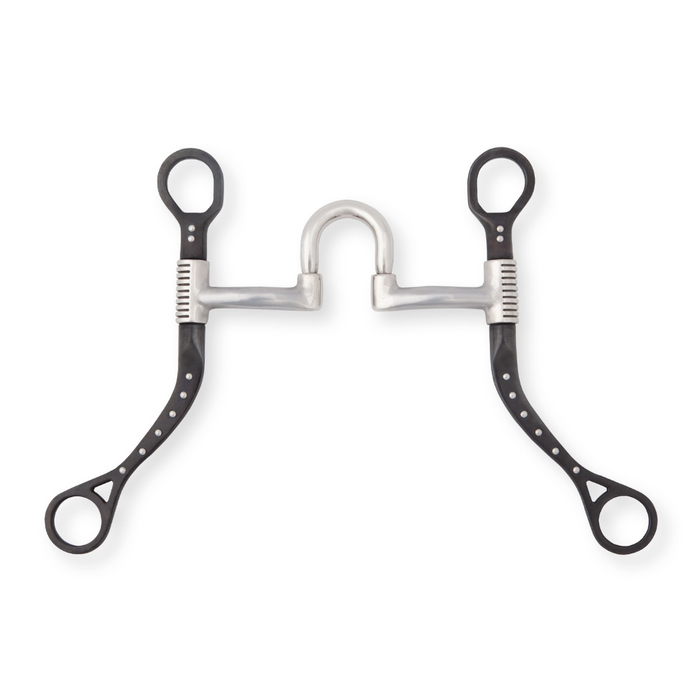 Myler Black MBB Flat Shank Rollback Correctional High Port MB 27HP - 5"