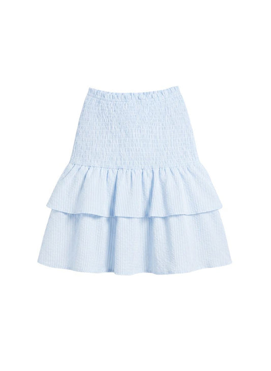 Skirts Apoella Nafsika Smocked Short Skirt Striped Sky Apoella