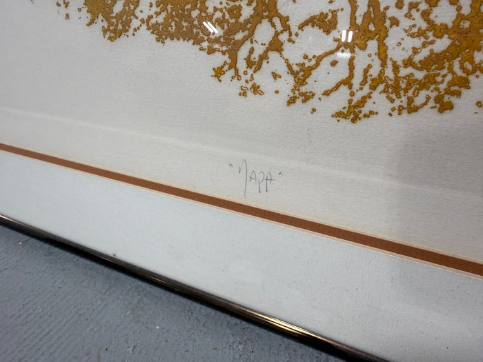 "Napa" a Stephen Luskin Signed and Numbered Etching (Needs New Glass)