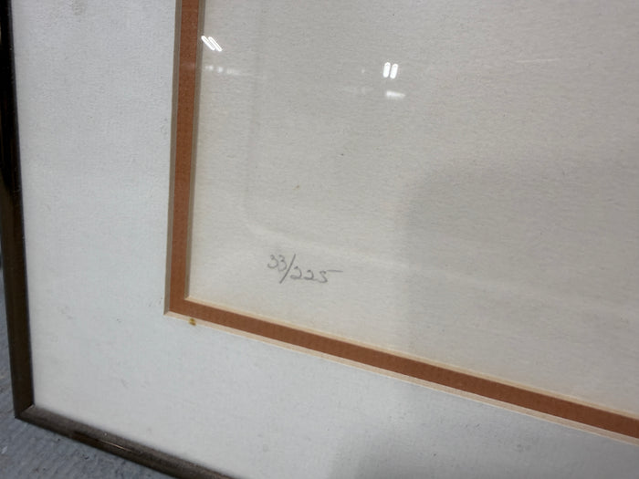 "Napa" a Stephen Luskin Signed and Numbered Etching (Needs New Glass)