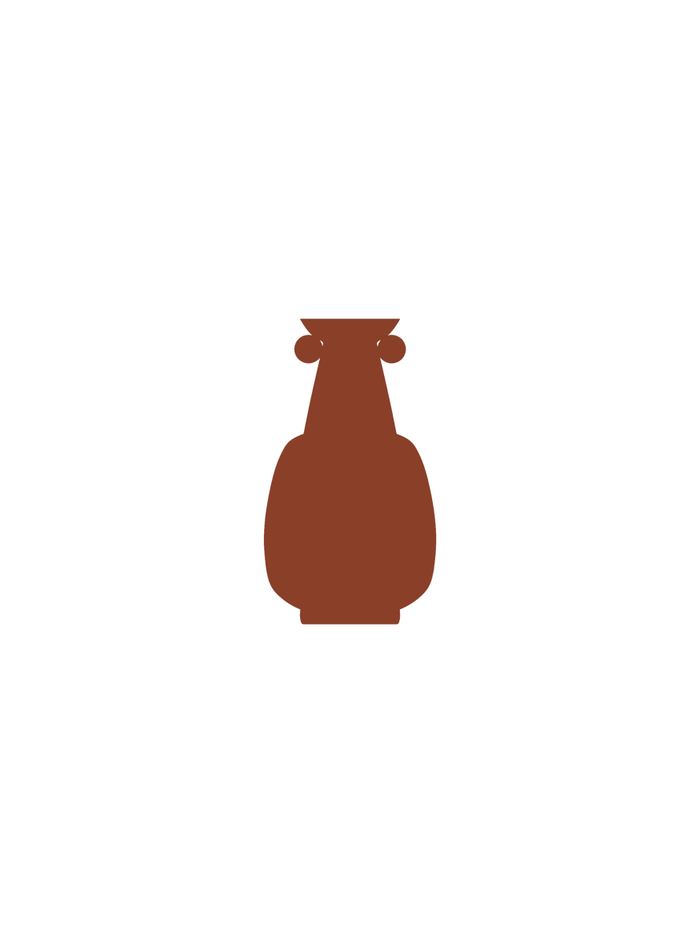 Vases Nargis Short Vase - Terra Rust Orange - Rust Orange