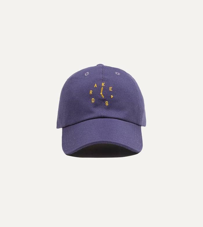 Navy 'Clock' Cotton Twill Baseball Cap