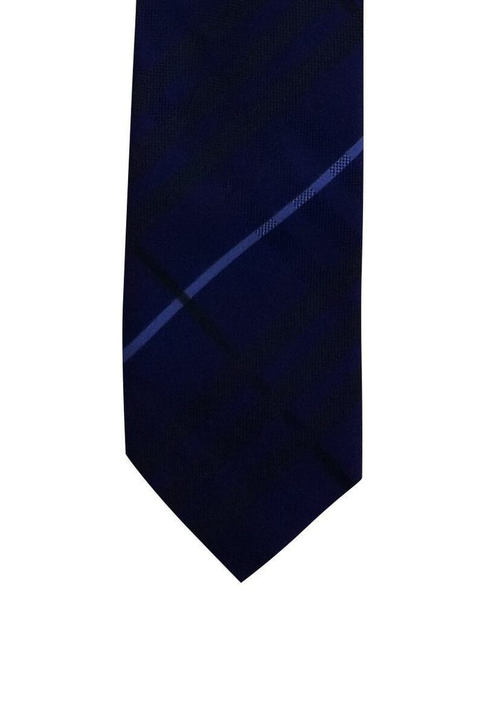 Navy Plaid Pre-tied Tie, Tie, GoTie