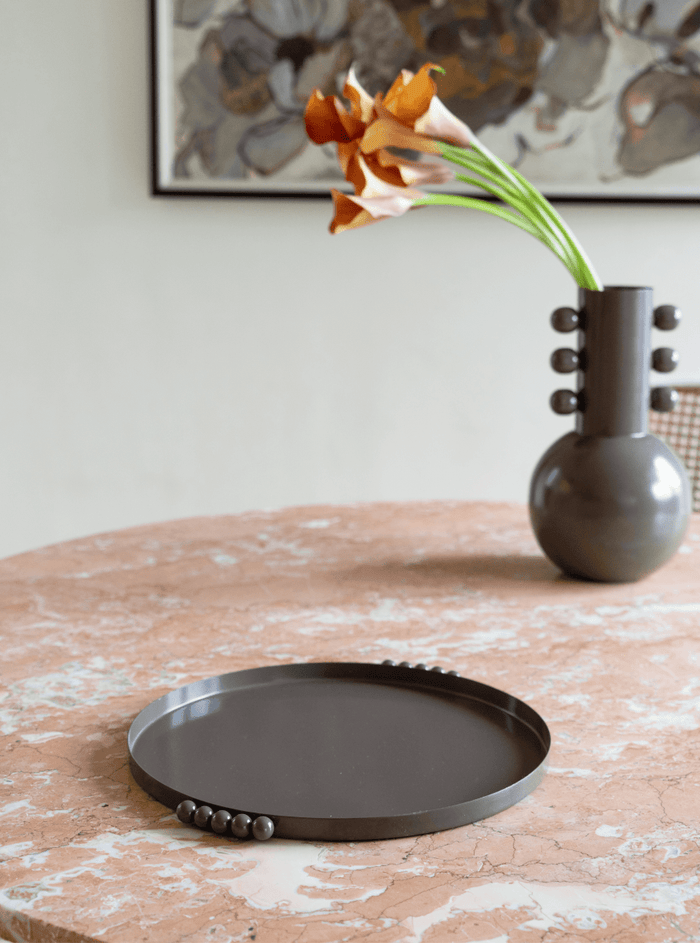 Tabletop Decor Nebula Tray - Bone White - White