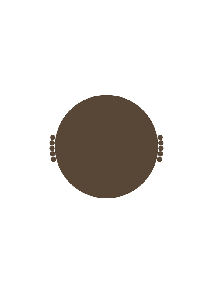 Tabletop Decor Nebula Tray - Mocha Brown - Brown