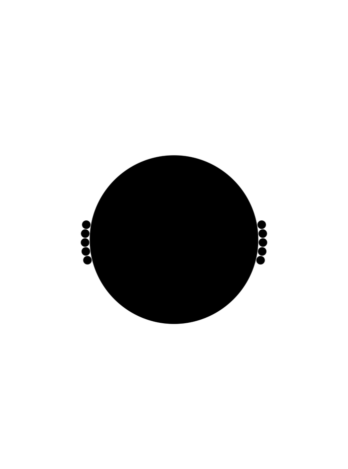 Tabletop Decor Nebula Tray - Nero Black - Black