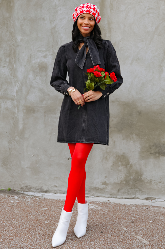 Noir Denim Dress