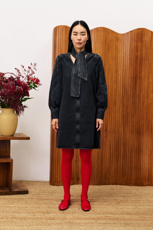 Noir Denim Dress