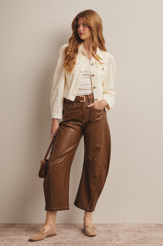 Nori Faux Leather Barrel