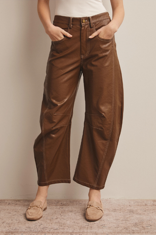 Nori Faux Leather Barrel