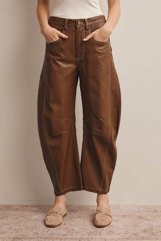 Nori Faux Leather Barrel