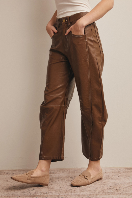 Nori Faux Leather Barrel