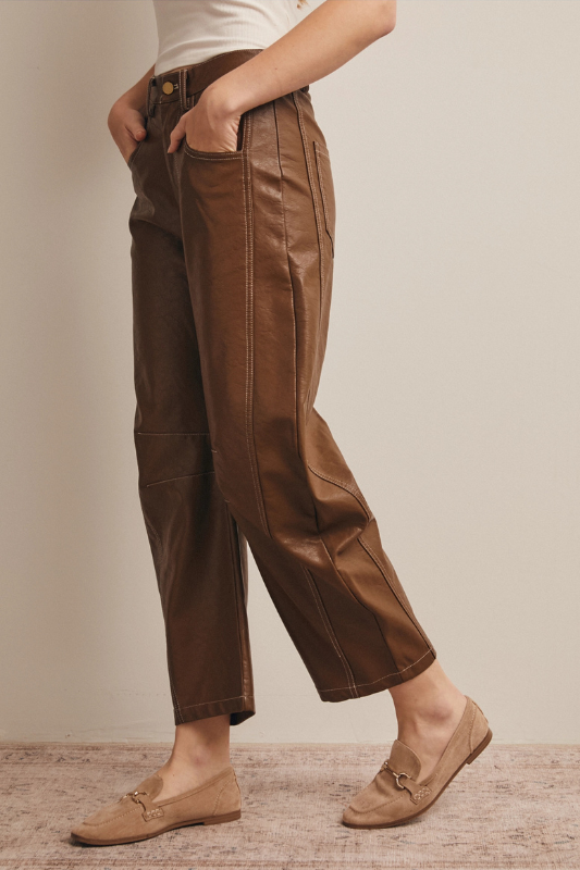 Nori Faux Leather Barrel