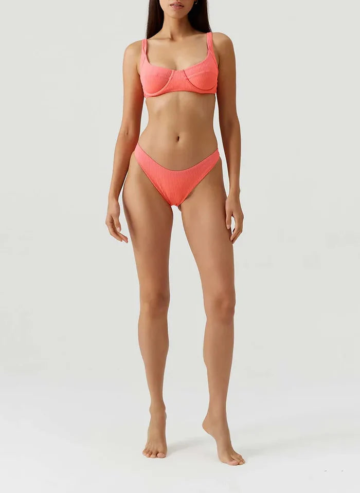 Swimwear Melissa Odabash Noto Bikini Bottom Apricot Ribbed Apoella