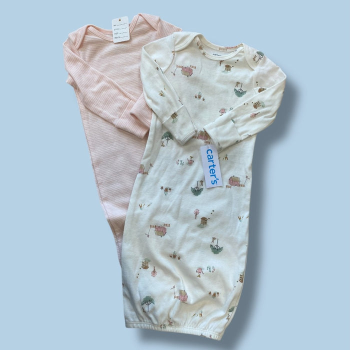NWT Carters Sleep gowns 3m