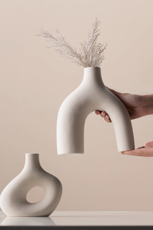 Off White Nordic Vase